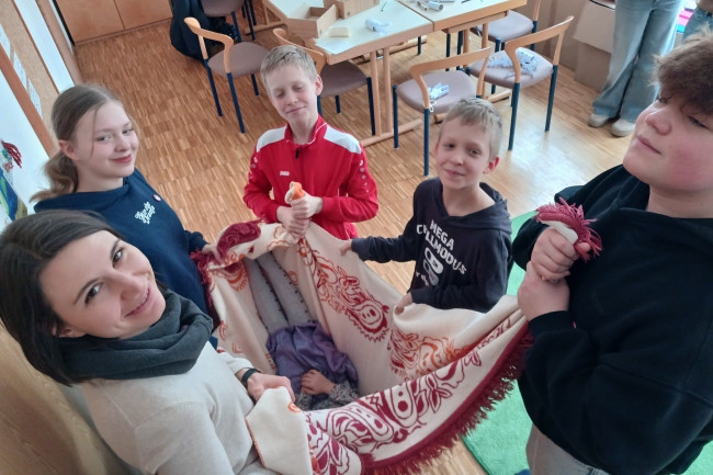 Der gelähmte in seinem "Bett"