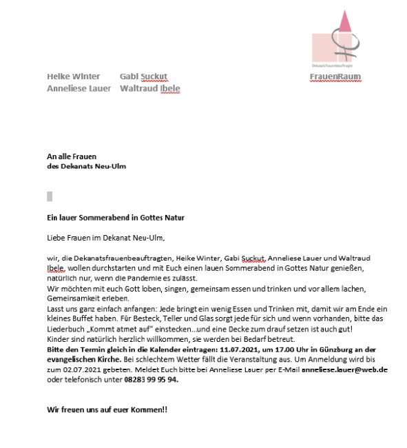 Lauer Sommernachmittag