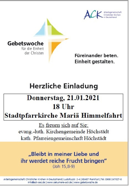 ökumenische Gebetswoche